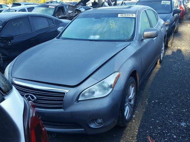 JN1BY1AR7BM373605 - 2011 INFINITI M37 X GRAY photo 2