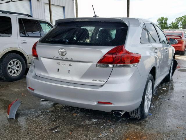 4T3BA3BB4EU062039 - 2014 TOYOTA VENZA LE SILVER photo 4