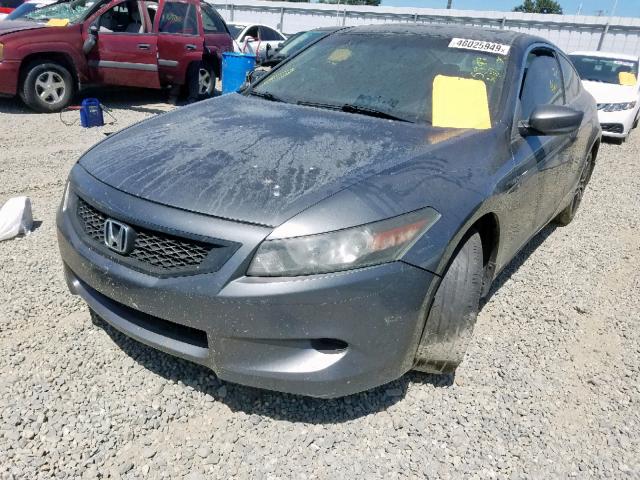 1HGCS11889A016943 - 2009 HONDA ACCORD EXL GRAY photo 2