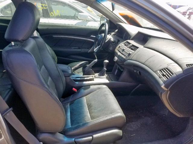 1HGCS11889A016943 - 2009 HONDA ACCORD EXL GRAY photo 5