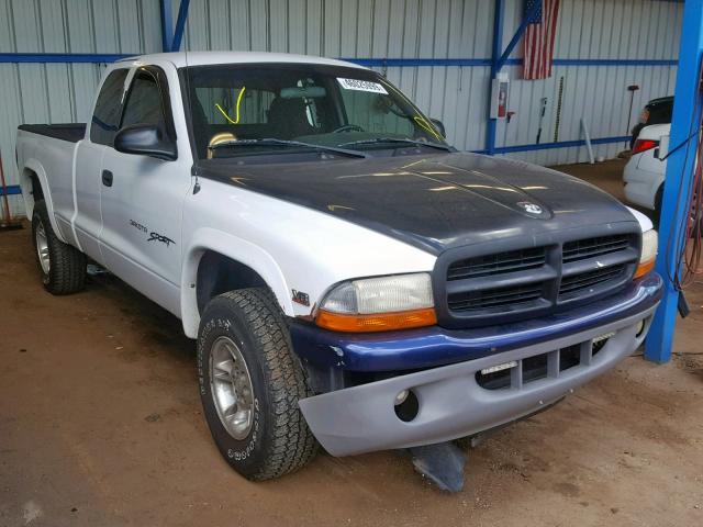 1B7GG22N0YS697491 - 2000 DODGE DAKOTA WHITE photo 1