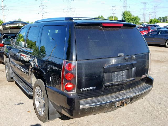 1GKFK63827J133067 - 2007 GMC YUKON DENA BLACK photo 3