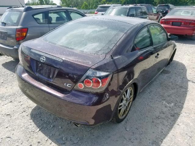 JTKDE167X90293795 - 2009 TOYOTA SCION TC იასამნისფერი ფოტო 4