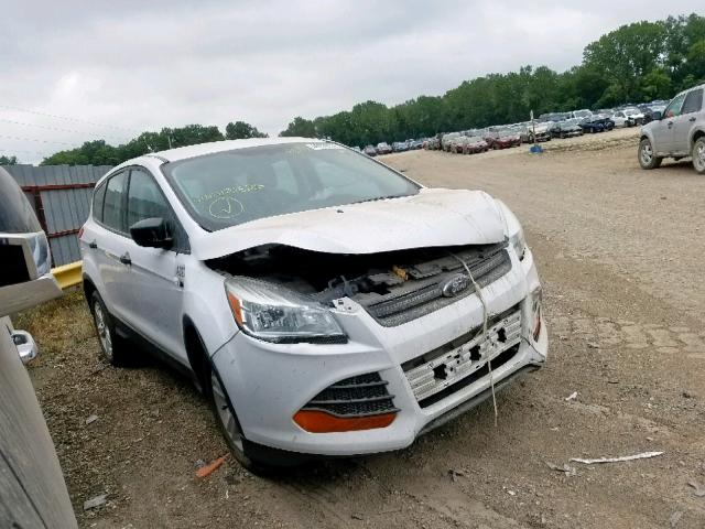 1FMCU0F71EUC21625 - 2014 FORD ESCAPE S WHITE photo 1