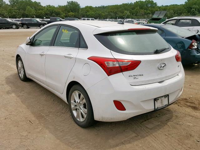 KMHD35LH1EU178289 - 2014 HYUNDAI ELANTRA GT WHITE photo 3