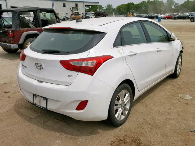 KMHD35LH1EU178289 - 2014 HYUNDAI ELANTRA GT WHITE photo 4