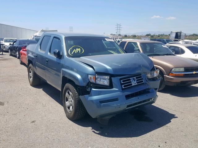 2HJYK16257H529991 - 2007 HONDA RIDGELINE BLUE photo 1