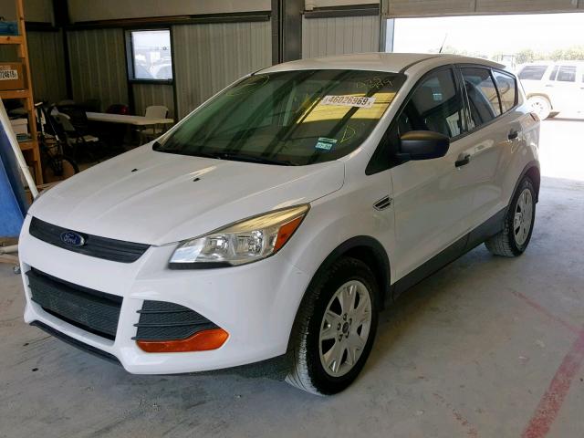 1FMCU0F79EUD79999 - 2014 FORD ESCAPE S WHITE photo 2