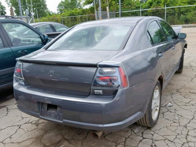 4A3AB76S65E027226 - 2005 MITSUBISHI GALANT GTS GRAY photo 4