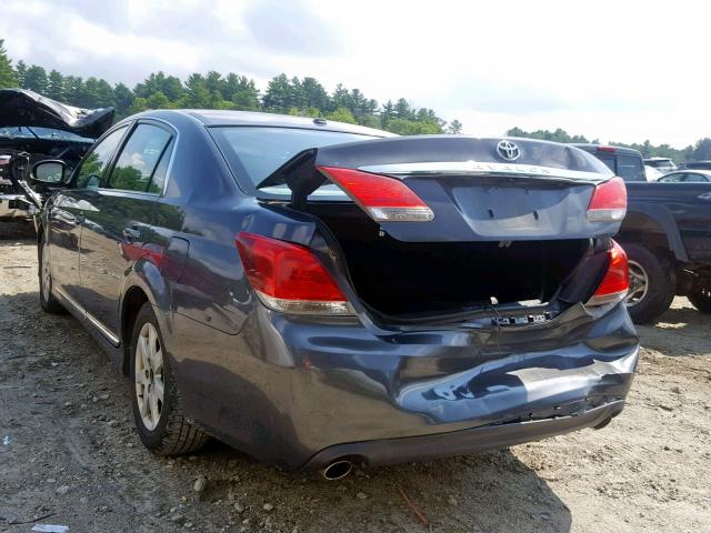 4T1BK3DB8BU371835 - 2011 TOYOTA AVALON BAS GRAY photo 3