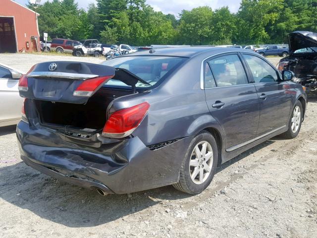 4T1BK3DB8BU371835 - 2011 TOYOTA AVALON BAS GRAY photo 4