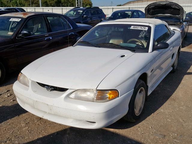 1FALP45X1VF180511 - 1997 FORD MUSTANG GT WHITE photo 2