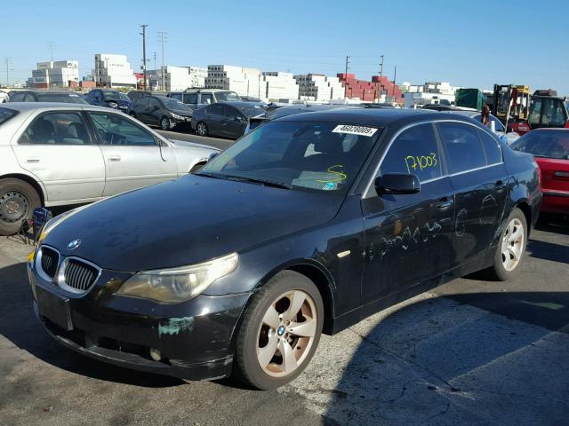 WBANA53585B857943 - 2005 BMW 525 I BLACK photo 2