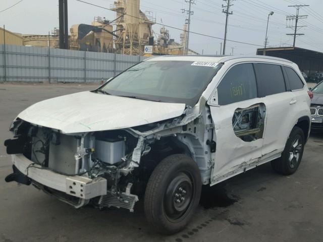 5TDYZRFH2JS247612 - 2018 TOYOTA HIGHLANDER WHITE photo 2