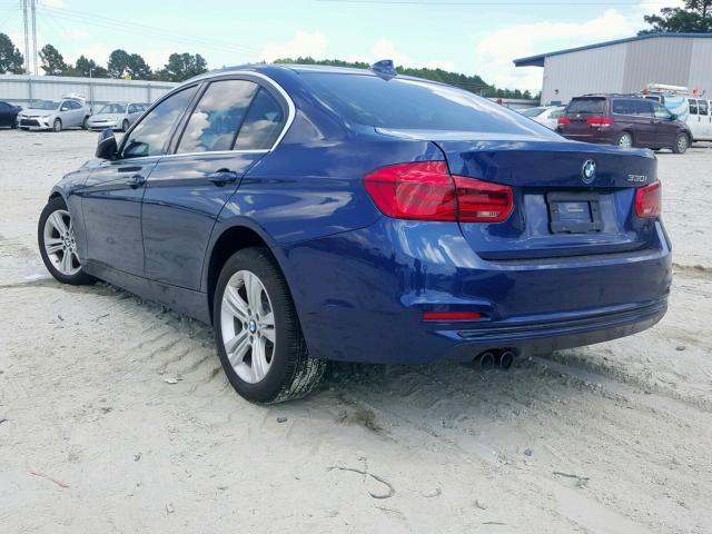 WBA8B9G52JNV00309 - 2018 BMW 330 I BLUE photo 3