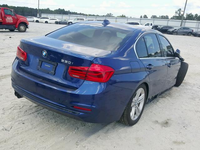 WBA8B9G52JNV00309 - 2018 BMW 330 I BLUE photo 4