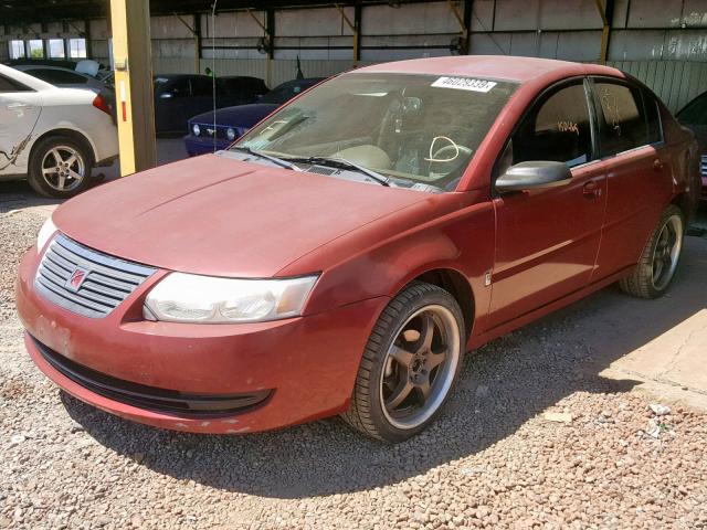 1G8AJ55F87Z123542 - 2007 SATURN ION LEVEL BURGUNDY photo 2