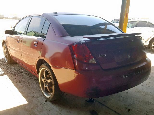 1G8AJ55F87Z123542 - 2007 SATURN ION LEVEL BURGUNDY photo 3