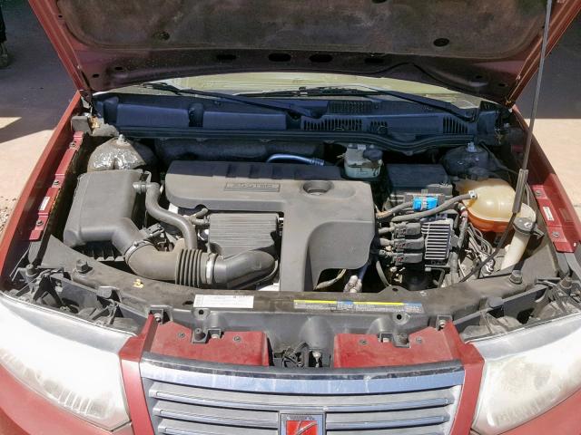 1G8AJ55F87Z123542 - 2007 SATURN ION LEVEL BURGUNDY photo 7