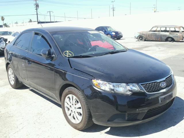 KNAFU4A21D5692300 - 2013 KIA FORTE EX BLACK photo 1