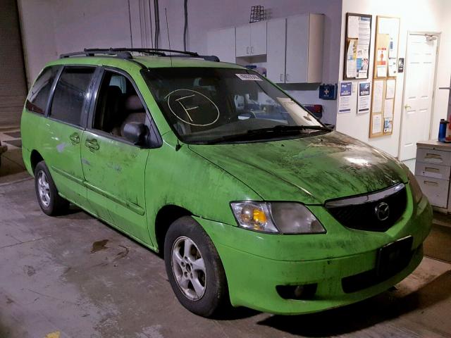 JM3LW28J720324898 - 2002 MAZDA MPV WAGON GREEN photo 1