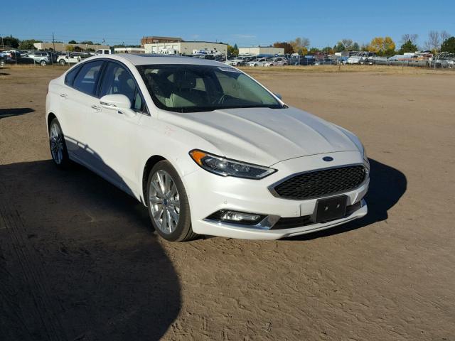 3FA6P0K96HR284110 - 2017 FORD FUSION TIT WHITE photo 1