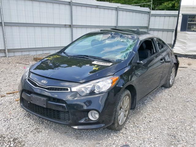 KNAFX6A8XG5619275 - 2016 KIA FORTE EX BLACK photo 2