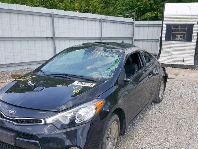 KNAFX6A8XG5619275 - 2016 KIA FORTE EX BLACK photo 9