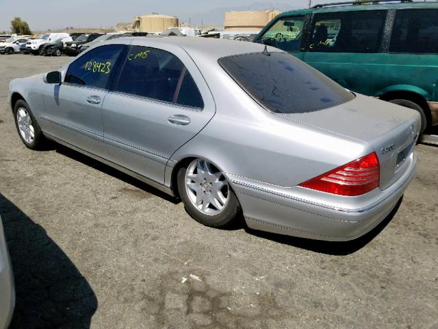 WDBNG75J23A371699 - 2003 MERCEDES-BENZ S 500 SILVER photo 3