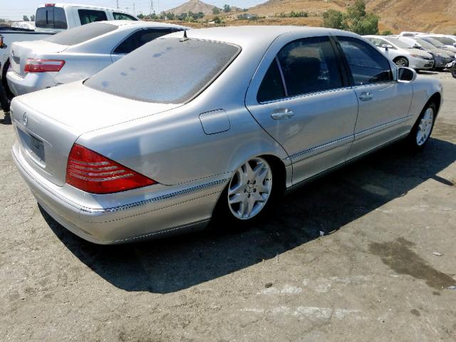 WDBNG75J23A371699 - 2003 MERCEDES-BENZ S 500 SILVER photo 4