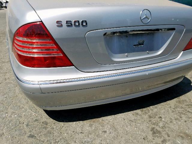 WDBNG75J23A371699 - 2003 MERCEDES-BENZ S 500 SILVER photo 9