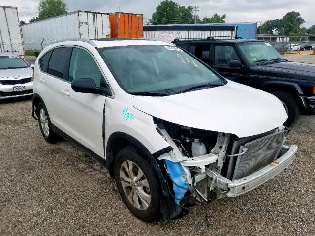 5J6RM4H71DL060047 - 2013 HONDA CR-V EXL WHITE photo 1