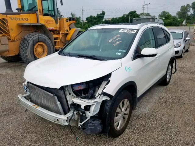 5J6RM4H71DL060047 - 2013 HONDA CR-V EXL WHITE photo 2