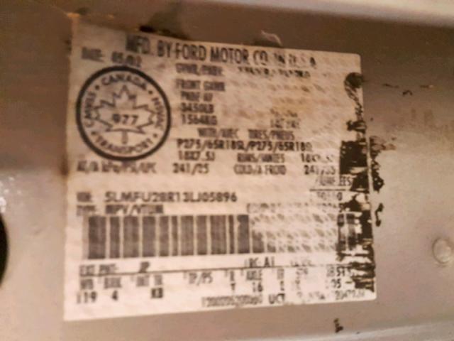 5LMFU28R13LJ05896 - 2003 LINCOLN NAVIGATOR ვერცხლისფერი ფოტო 10