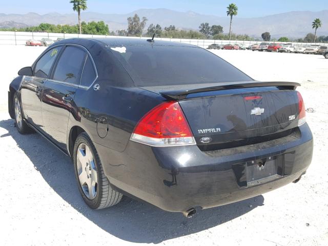 2G1WD58C681252189 - 2008 CHEVROLET IMPALA SUP შავი ფოტო 3