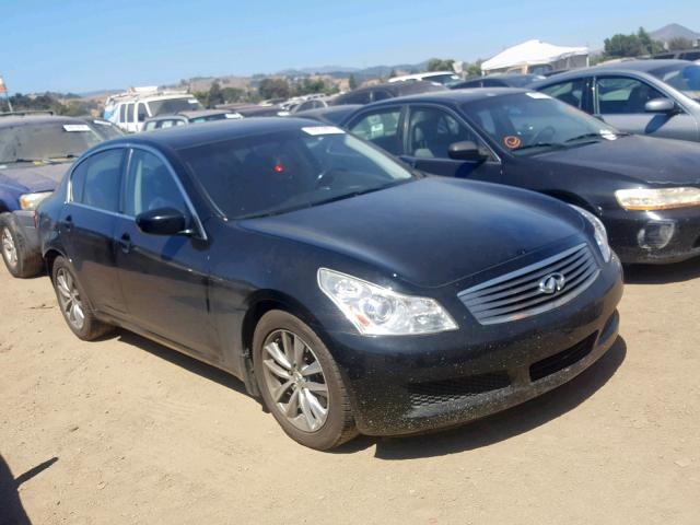 JNKCV61E69M010757 - 2009 INFINITI G37 BASE BLACK photo 1