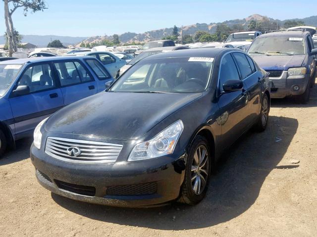 JNKCV61E69M010757 - 2009 INFINITI G37 BASE BLACK photo 2