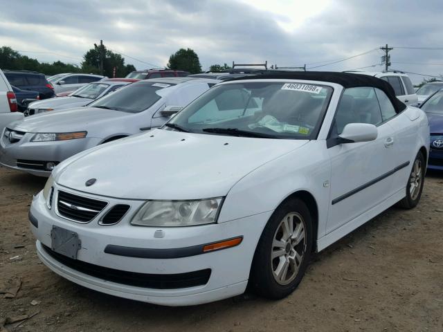 YS3FD79Y676100166 - 2007 SAAB 9-3 2.0T WHITE photo 2