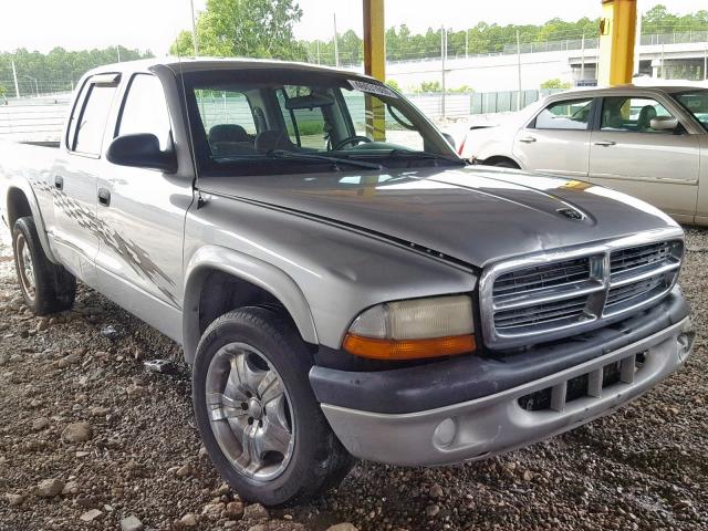 1D7HL38K54S706379 - 2004 DODGE DAKOTA QUA SILVER photo 1