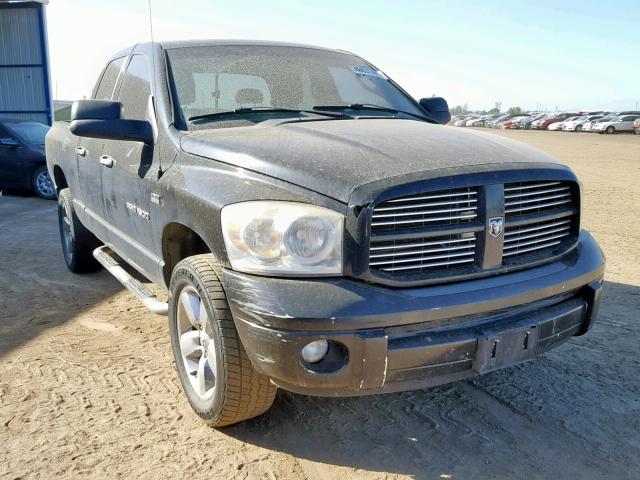 1D7HU18227S264473 - 2007 DODGE RAM 1500 S BLACK photo 1