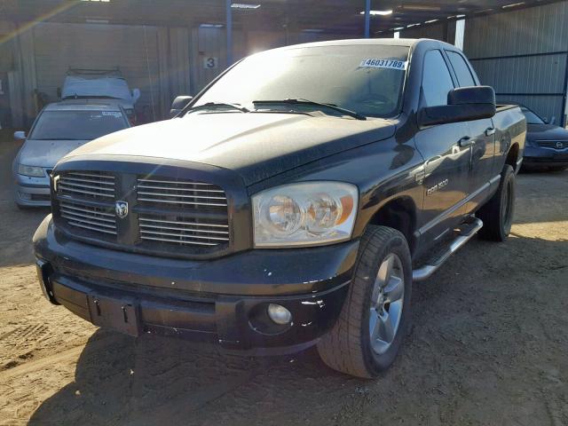 1D7HU18227S264473 - 2007 DODGE RAM 1500 S BLACK photo 2