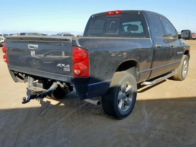 1D7HU18227S264473 - 2007 DODGE RAM 1500 S BLACK photo 4