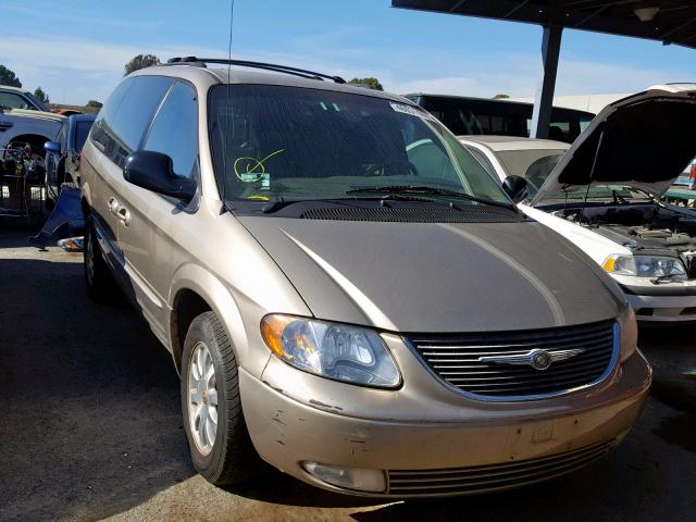 2C8GP54LX2R523447 - 2002 CHRYSLER TOWN & COU GOLD photo 1