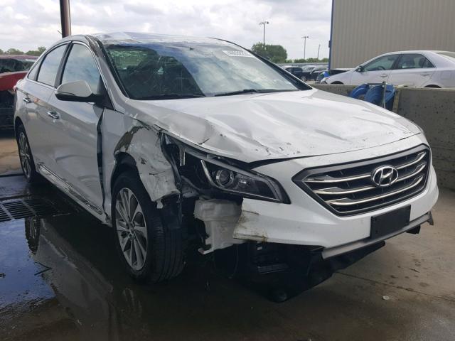 5NPE34AF0FH084954 - 2015 HYUNDAI SONATA SPO WHITE photo 1