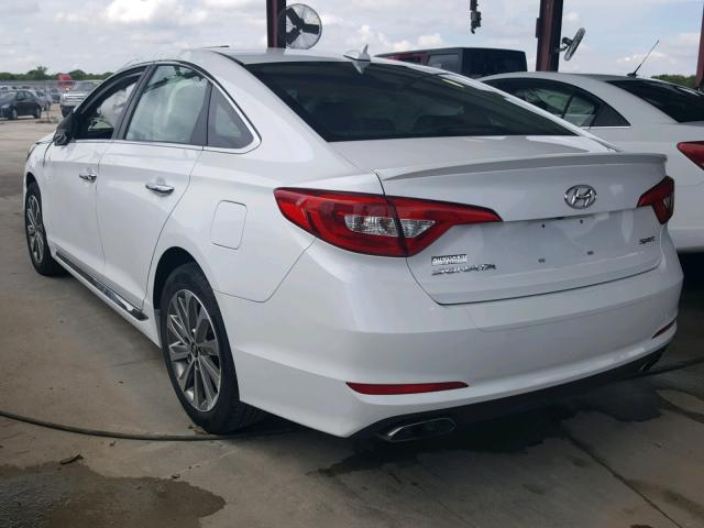 5NPE34AF0FH084954 - 2015 HYUNDAI SONATA SPO WHITE photo 3