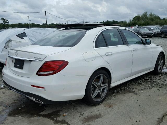 WDDZF4KB7JA377115 - 2018 MERCEDES-BENZ E 300 4MAT WHITE photo 4