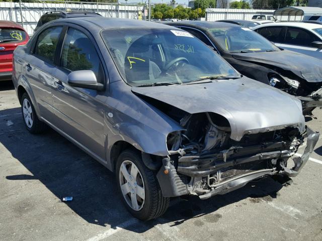 KL1TD56677B123858 - 2007 CHEVROLET AVEO BASE Сұр фото 1