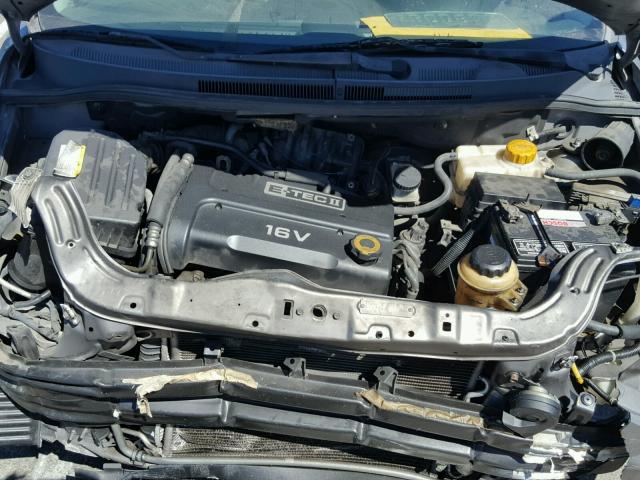 KL1TD56677B123858 - 2007 CHEVROLET AVEO BASE Сұр фото 7