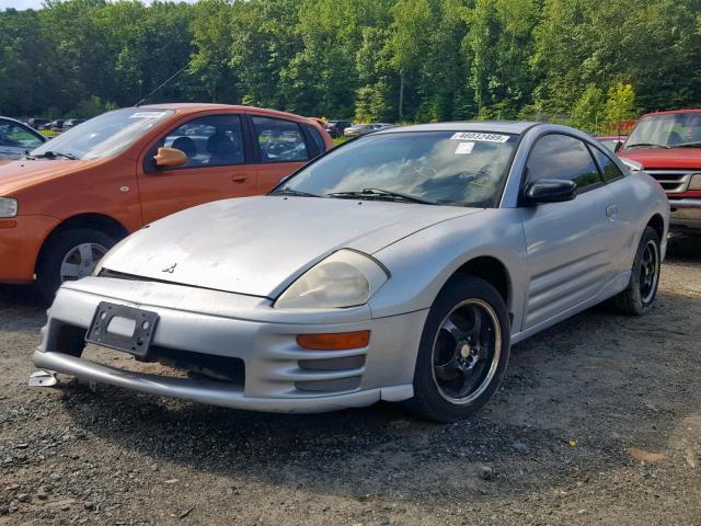 4A3AC44G32E011586 - 2002 MITSUBISHI ECLIPSE GS SILVER photo 2