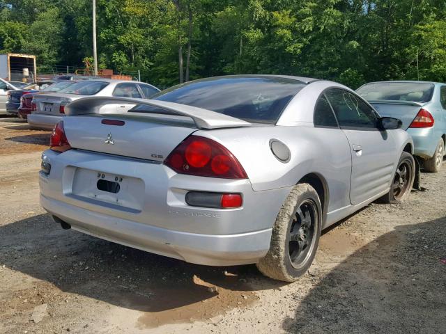 4A3AC44G32E011586 - 2002 MITSUBISHI ECLIPSE GS SILVER photo 4